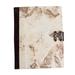 Marbled Veins,'Suede Accented Recycled Amate Paper Journal in Beige'