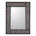 Mirror, 'Silver Blossoms' - Handcrafted Floral Wall Mirror