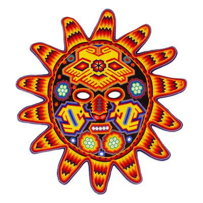 Red Sunset,'Hand Made Mexican Hand Beaded Huichol ...
