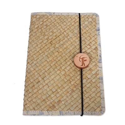 Archer's Memories,'Handcrafted Natural Fiber Journal with Tropical Batik Motifs'