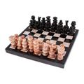 Black and Pink Challenge,'Marble Chess Set in Black and Pink from Mexico'