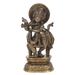 Krishna's Love,'Traditional Brass Sculpture of Krishna with Antique Finish'