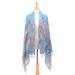 Pine Forest,'Hand-Dyed Batik Cotton and Rayon Shawl'