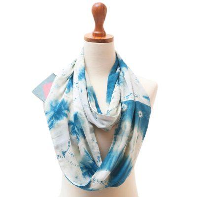 Hands Free Style,'Tie-Dye Rayon Infinity Scarf from Java'