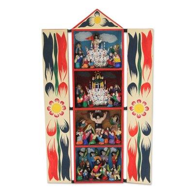 Wood retablo, 'Holy Week'
