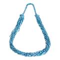 Lovely Sea,'Blue Beaded Long Necklace'