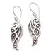 Angel Woman,'Artisan Crafted Sterling Silver Dangle Earrings'