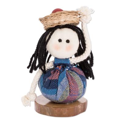 Salvadoran Girl in Blue,'Salvadoran Decorative Collectible Doll'