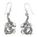 'Dragon Splendor' - Sterling Silver Dangle Earrings