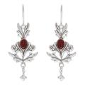 'Romance' - Sterling Silver Carnelian Earrings