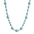 Sky Chill,'Hand Crafted Calcite Beaded Necklace from India'