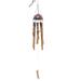 Floral Melody,'Bamboo Wind Chime with Hand-Painted Floral Motif'