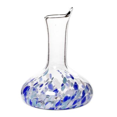 Cool Water,'Artisan Crafted Glass Decanter'