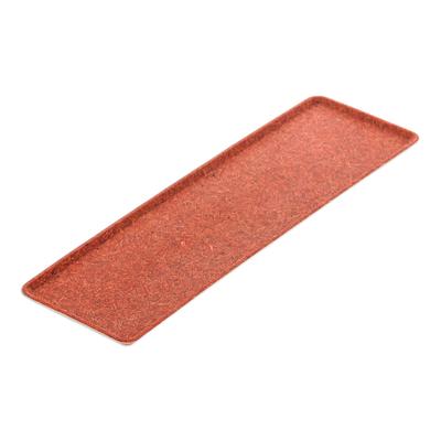 'Rectangle Orange Bio-Composite Tray Made from Ric...