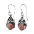 Agate dangle earrings, 'Agra Princess'