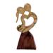 Loving Dance,'Hand Carved Jempinis Wood Romantic Statuette from Bali'