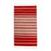 Simple Stripes,'Red and Beige Striped Area Rug (2.5x5)'