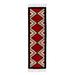 Red Star Path,'Loom Woven Red and Black Zapotec Wool Rug (2 x 7 Feet)'