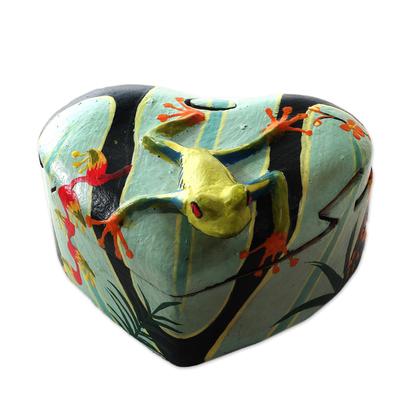 Jump for Joy,'Artisan Crafted Frog-Themed Jewelry Box'