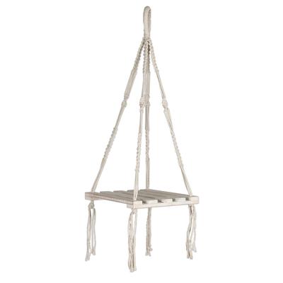 Bohemian Wind,'Hand-Knotted Macrame Cotton Hanging...