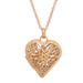 Splendid Fantasy,'Heart Shaped Gold Plated Filigree Locket Necklace from Peru'