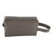 Man of the World in Flint,'Hand Crafted Grey Leather Men's Toiletry Case'