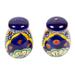 Hidalgo Fiesta,'Multicolored Ceramic Salt and Pepper Set (Pair)'