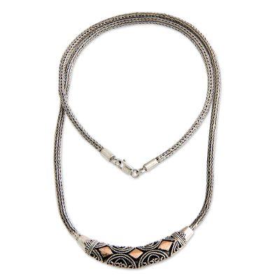 'Majapahit Princess' - Sterling Silver and 18k Gold Overlay Neckla