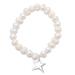 Solitary Star,'Freshwater Cultured Pearl Bracelet with Charm'