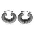 Dynamic,'Sterling silver hoop earrings'