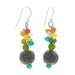 Balloon Bouquet,'Multi-gemstone Balloon Bouquet Dangle Earrings'