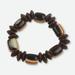 Wood stretch bracelet, 'Destiny Provides for Me'