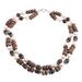 Unakite and Cultured Pearl Necklace with Smoky Quartz 'Terra Firma'