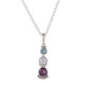 'One-Carat Multi-Gemstone Pendant Necklace from India'