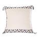 Zig Zag Waves,'Hand Woven Cotton Throw Pillow Cover With Tassels'