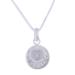 Zodiac Charm Aries,'Sterling Silver Cubic Zirconia Aries Necklace from Thailand'