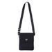 Dark and Elegant,'Leather Accent Cotton Handbag in Black from Peru'