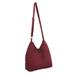 Cotton hobo bag with coin purse, 'Surreal Wine'