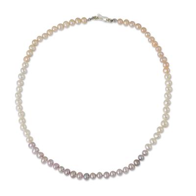 Cultured pearl strand necklace, 'Natural Sweetness'