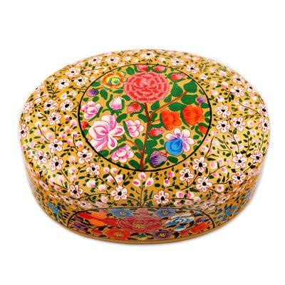 Kashmir Essence,'Handmade Papier Mache Decorative Box from India'