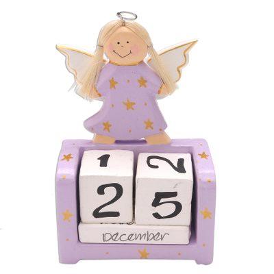 Angel Time in Lilac,'Lilac Angel Themed Perpetual Calendar'