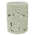 Happy Forest,'Hand Crafted Ceramic Clay Oil Warmer Thai Green Elephants'