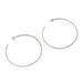 Patently Simple,'Classic Silver Half Hoop Earrings from Bali'