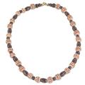 Oheneyire,'Hand Crafted Sese Wood and Terracotta Beaded Necklace'