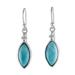 Knowing Eyes,'Rhodium Plated Sterling Silver Dangle Earrings from Thailand'