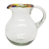 Blown glass pitcher, 'Confetti'