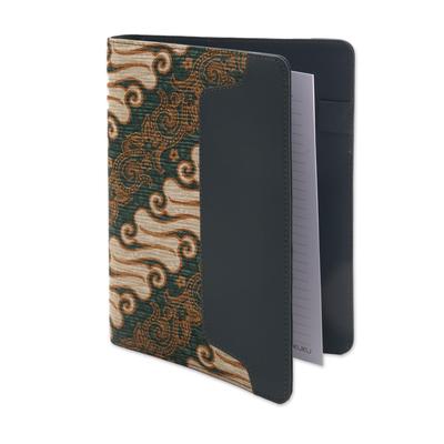 Lovely Thoughts,'Green Faux Leather Planner with C...