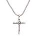 Cross of Sheaves,'Sterling Silver Cross Pendant Necklace Handcrafted in Bali'