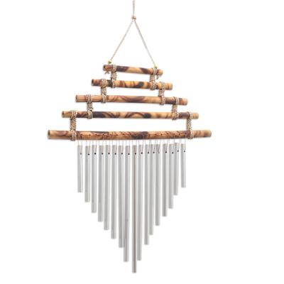 Five Steps,'Artisan Crafted Bamboo and Aluminum Wind Chime'