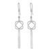 Shimmering Tassels,'925 Sterling Silver Chain Tassel Dangle Earrings'